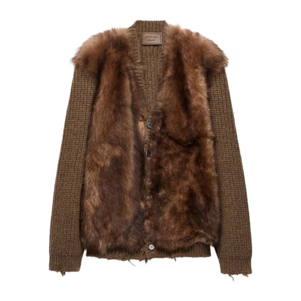 Prada Brown Sweaters & Knitwear - Cardigans Men